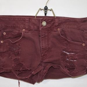 American Eagle Maroon Shorts
